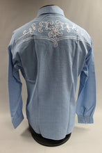 Load image into Gallery viewer, Madman Men&#39;s Button Up Plaid Dress Shirt Size Large -Blue -Used