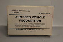 Load image into Gallery viewer, 1987 US Army Armored Vehicle Recognition Study Cards - Set of 50 - New