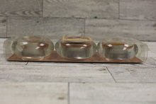 Load image into Gallery viewer, Set of 3 Round Vanilla Gingerbread Scented Tealight Candles in Glass Holders-New