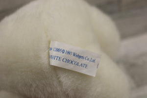1997 Wishpets Christmas White Chocolate Bear - #12005 - 8" tall - New