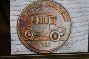 Detroit Electric 1921 Antique Car Collector Coin - Used