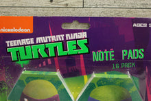 Load image into Gallery viewer, Vintage Teenage Mutant Ninja Turtles Mini Note Pads - Set of 16 - New