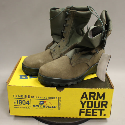 Belleville Hot Weather Steel Toe Combat Boot - Sage Green - 10.5W - New