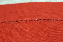 Load image into Gallery viewer, Pack of 12 Hemstitch Cloth Cocktail Napkins - 6 inch - Red - Used