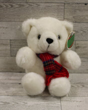 Load image into Gallery viewer, 1997 Wishpets Christmas White Chocolate Bear - #12005 - 8&quot; tall - New