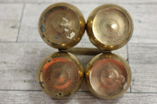 Load image into Gallery viewer, Brass Chowmukh Haldi 4 Bowl Holder - Used