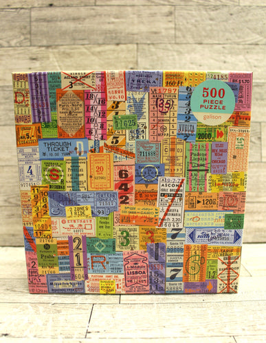 Vintage Travel Tickets 500 Piece Puzzle - 20