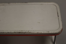Load image into Gallery viewer, Vintage 1950s White Enamel Tin 2-Tier Collapsible Spice Rack - Used
