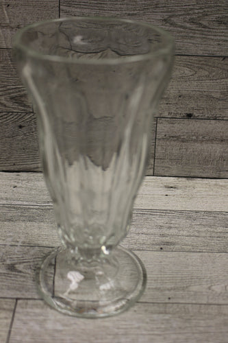 Vintage Clear Heavy Glass Footed Milkshake Sundae Parfait Glass - 6