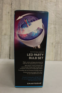 Smart Gear Rotating Disco LED Party Bulb Set - Set of 2 bulbs - New