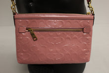 Load image into Gallery viewer, Coach Legacy Zip Top Crossbody Bag In Signature Leather - Pink - New