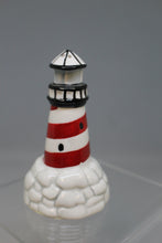 Load image into Gallery viewer, Vintage Lighthouse &amp; Sailboat Mini Salt &amp; Pepper Shakers - Used