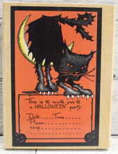 Load image into Gallery viewer, Cynthia Hart Rubber Stampede Halloween Invitation Wood Block Stamp - A1062G
