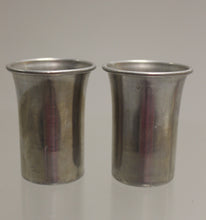 Load image into Gallery viewer, Set of 2 Vintage Aluminum Shot Glasses - Used