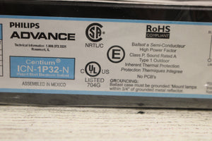 Philips ADVANCE IntelliVolt Centium ICN-1P32-N Ballast 4 Lamp - 120V to 277V