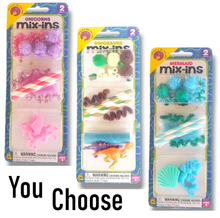 Load image into Gallery viewer, Sensory Bin Mix Sets Mix-Ins - Choose Dinosaur, Unicorns, or Mermaid - New