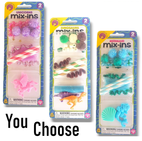 Sensory Bin Mix Sets Mix-Ins - Choose Dinosaur, Unicorns, or Mermaid - New