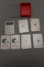 Load image into Gallery viewer, Vintage Mickey Mouse Happy Holidays Miniature Playing Cards - New