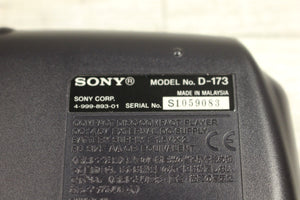 Vintage Sony Discman D-173 CD Player with Case - Used