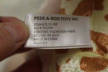 Load image into Gallery viewer, Peek-A-Boo Toys Giraffe Stuffed Animal - 14" Tall - New