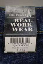 Load image into Gallery viewer, Rural King Real Work Wear Carpenter Blue Jeans - 40 x 32 - RKCARP - New