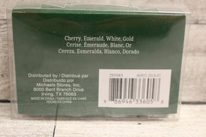 Recollections Christmas Extra Fine Glitter - Cherry, White, Gold, Emerald - New