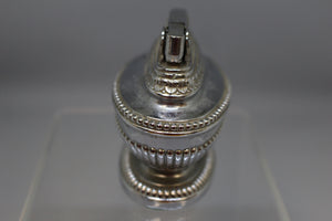 Vintage 1950's MTC Silver Metal Lighter - 2-1/2" Tall - Used