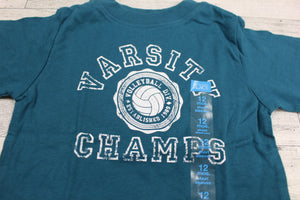 The Children's Place Short Sleeve Varsity Champs Volleyball T-Shirt - 12 Months