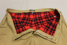 Load image into Gallery viewer, LL Bean Men&#39;s Tan Trousers with Plaid Lining - Size: 42 - Used
