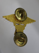 Load image into Gallery viewer, WWII US Army Caduceus Medical Officer A Administrative Pin - Used