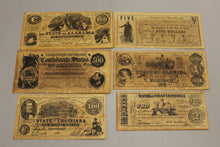 Load image into Gallery viewer, Confederate Reproduction Currency - Set "B"