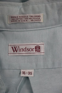 Windsor Men's Long Sleeve Shirt - Size: 16 - 35 - Seafoam Green - Used