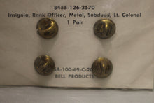 Load image into Gallery viewer, US Army Vietnam War Lt. Colonel Rank Insignia Officer Subdued Metal - New