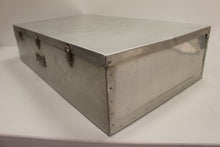 Load image into Gallery viewer, Vintage Floral Aluminum Wedding Dress Storage Box Keepsake - 31x18x8 - Used