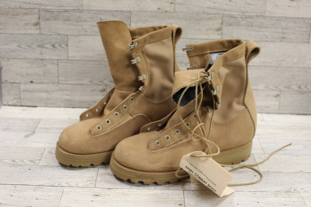 thumbnail image 2 of McRae Army Temp Weather 7ATW Men’s Beige Narrow Tactical Boots – Made In USA – Lace-Up Combat Style 2 of 4