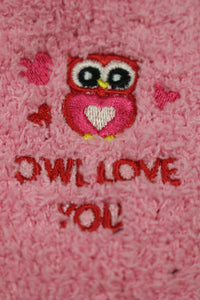 Owl Love You Cozy Knee High Socks - Pink - New