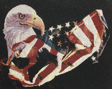 Load image into Gallery viewer, Expression In Art Tapestry Eagle with American Flag Picture - 22" x 18" - Used