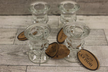 Load image into Gallery viewer, Hosley Set of 12 Glass Taper Candle Holders - New