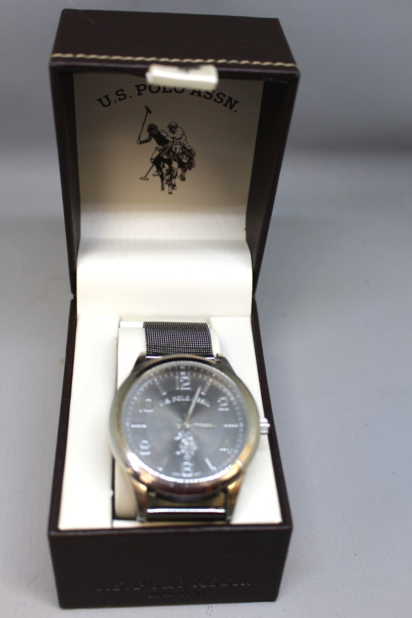 US Polo Association Accutime Watch USC80392KL Stainless Steel Ne Military Steals and Surplus