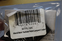 Load image into Gallery viewer, Blackhawk Coiled Black Tactical Pistol Lanyard - 90TPL1BK - New