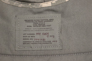 Improved Outer Tactical Vest Yoke Collar Front Assembly - Medium - ACU - Used