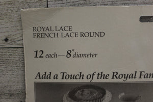 Vintage Paper French Lace Doilies - Set of 12 - 8" Diameter - New