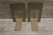 Load image into Gallery viewer, Vintage Beige Metal Bookend - Set of 2 - Used