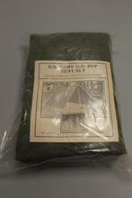 Load image into Gallery viewer, Vintage US ARmy O D (Olive Drab) Pup Tent Set - Sealed - New