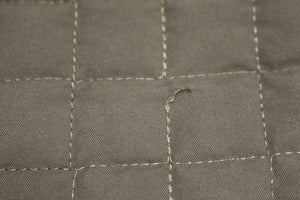 Set of 2 Southshore Linens Quilted Pillow Sham Covers - Gray - King - Used