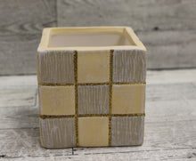 Load image into Gallery viewer, Christmas Tree Ceramic Square Holiday Cube for Candles or Crafts - New