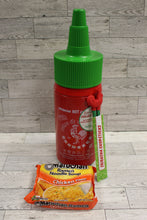 Load image into Gallery viewer, Sriracha Hot Sauce Collectible Tin with Chopsticks &amp; Noodles - &quot;Keep It Spicey&quot;