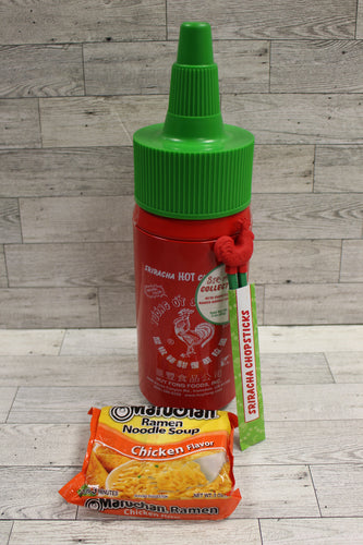 Sriracha Hot Sauce Collectible Tin with Chopsticks & Noodles - 
