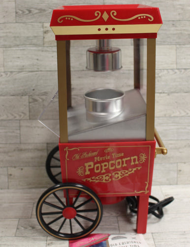 Nostalgia Old Fashion Movie Time Popcorn Maker - 12 Cup Hot Air - New