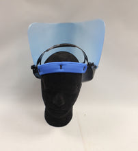 Load image into Gallery viewer, Full Face Shield with Head Strap - Blue - Used